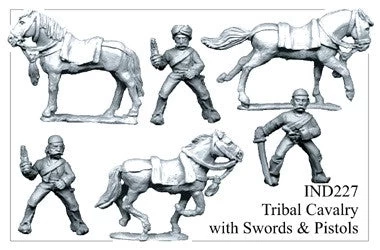 IND227 Tribal Cavalry With Swords & Pistols