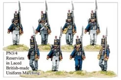 PN034 Reservists In Laced British Uniform Marching