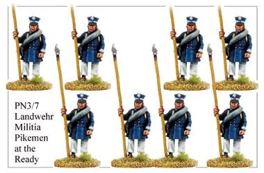 PN037 Landwehr Pikemen At The Ready