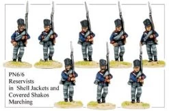 PN066 Reservists In Shell Jackets And Covered Shakos Marching