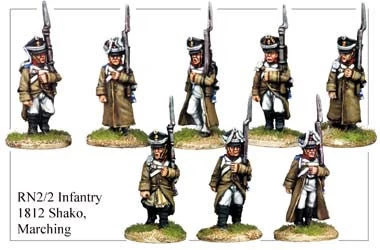RN022 Infantry In 1812 Shako Marching