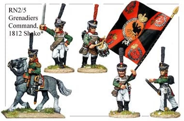 RN025 Grenadiers In Shako Command