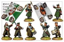 RN031 Infantry Command In Fatigue Caps Marching