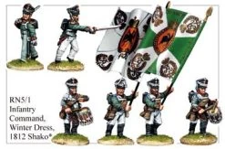 RN051 Infantry Command In Winter Dress And 1812 Shako