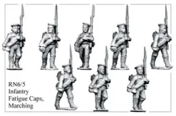 RN065 Infantry In Fatigue Caps Marching
