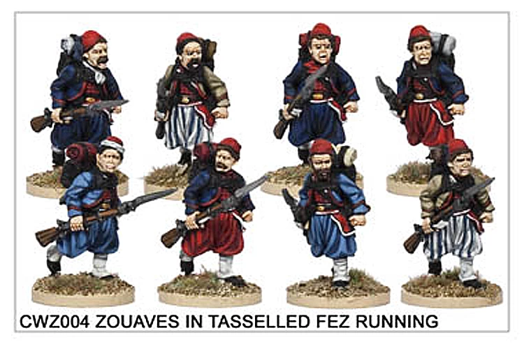 CWZ004 Zouaves In Tasseled Fez Running - Image 2