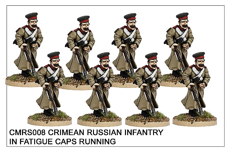 CMRS008 Infantry In Fatigue Caps Running