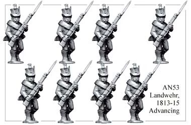 AN053 Landwehr 1813-15 Advancing