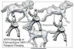 AN059 Dragoons Or Chevauxlegers 1805-15 Troopers Charging