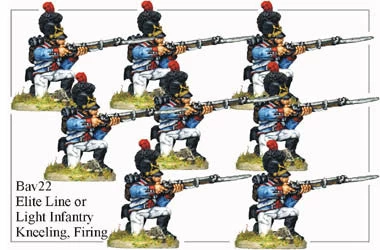 BAV022 Elite Line Or Light Infantry Kneeling And Firing
