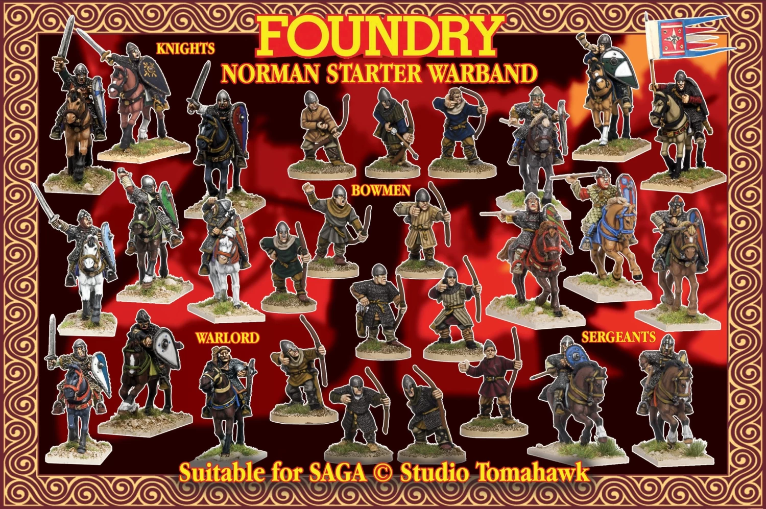 Norman Starter Warband (4 Points) Suitable For SAGA